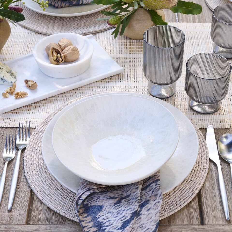 Oyku Stoneware Pasta Bowls
